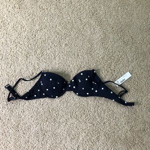 J. Crew spotted bikini top